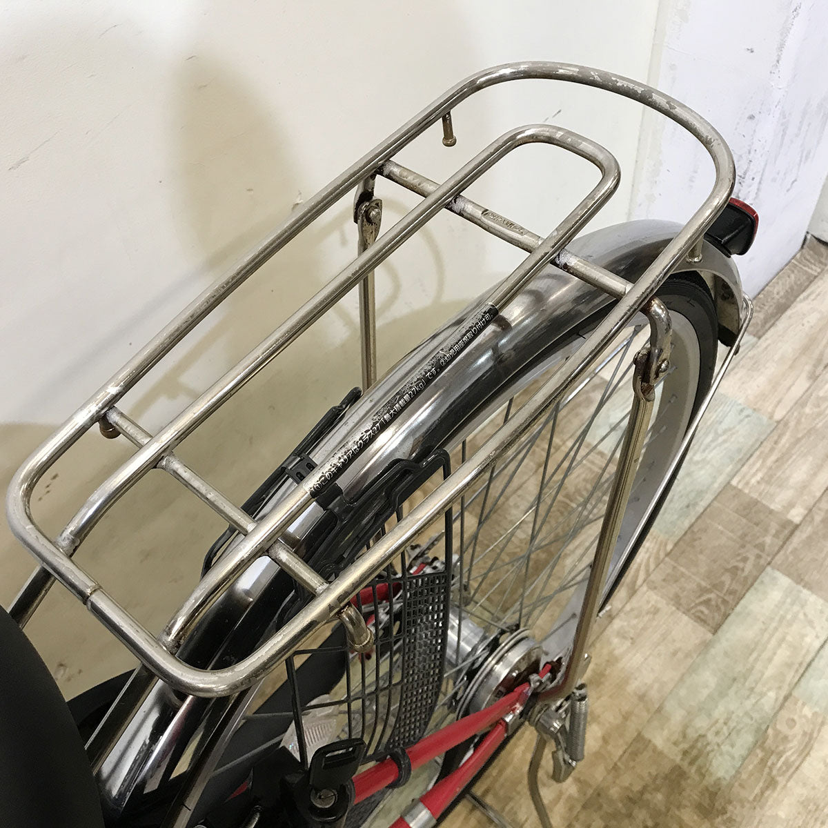 中古電動自転車 パナソニック ビビ SX レッド 26インチ KF002