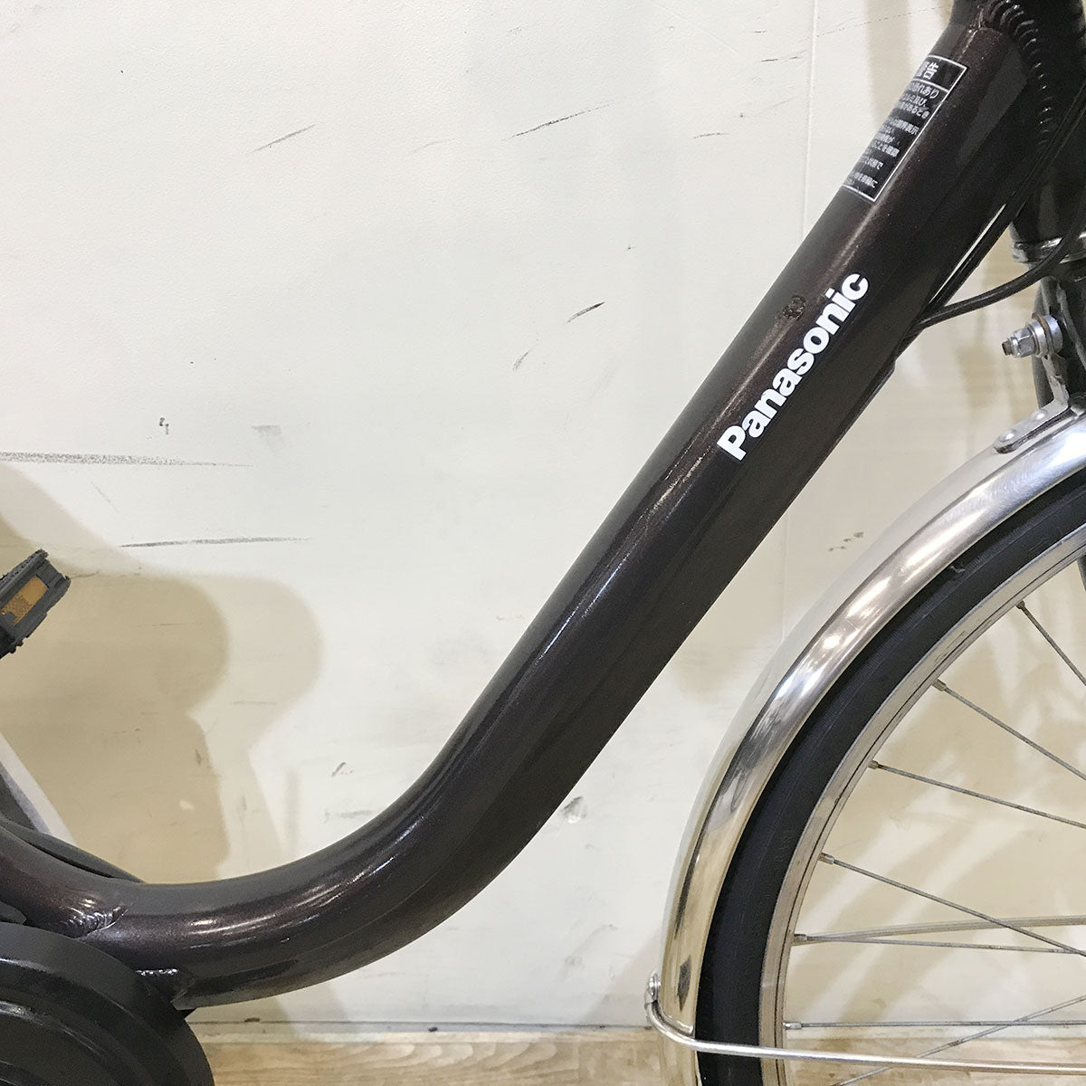 中古電動自転車 パナソニック ビビ YX ブラウン 26インチ KF003