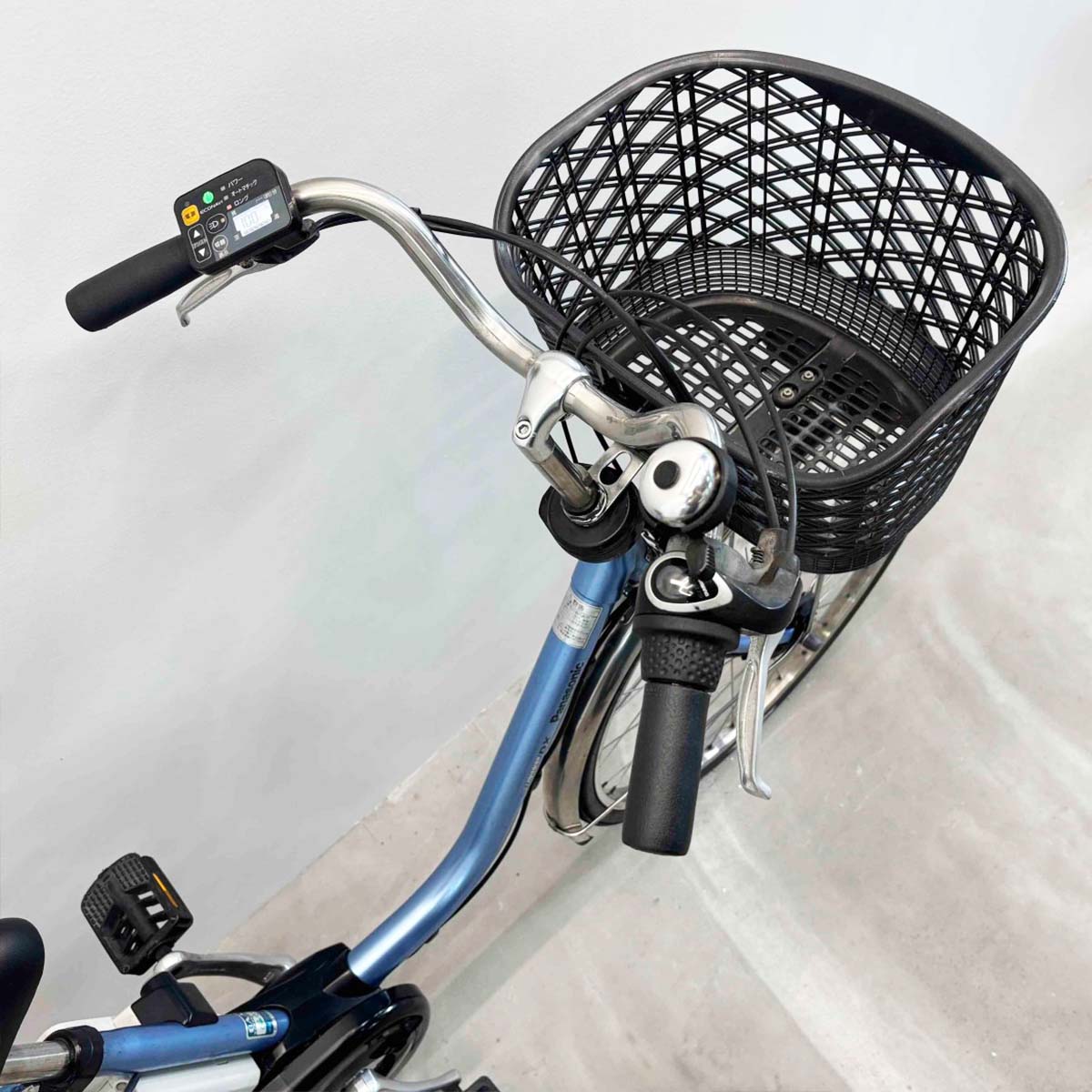 中古電動自転車 パナソニック ビビDX ブルー 26インチ YJ025