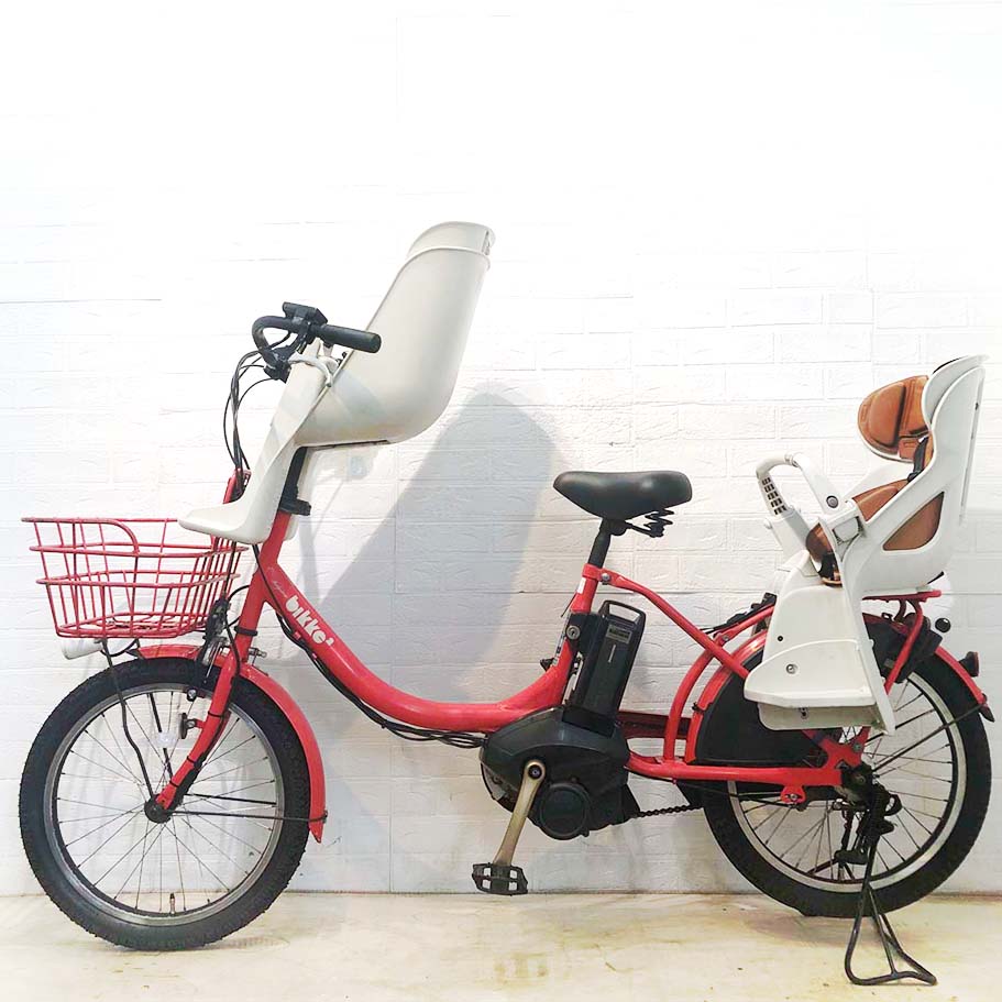 中古電動自転車 ブリヂストン ビッケ2e レッド 20インチ YG005