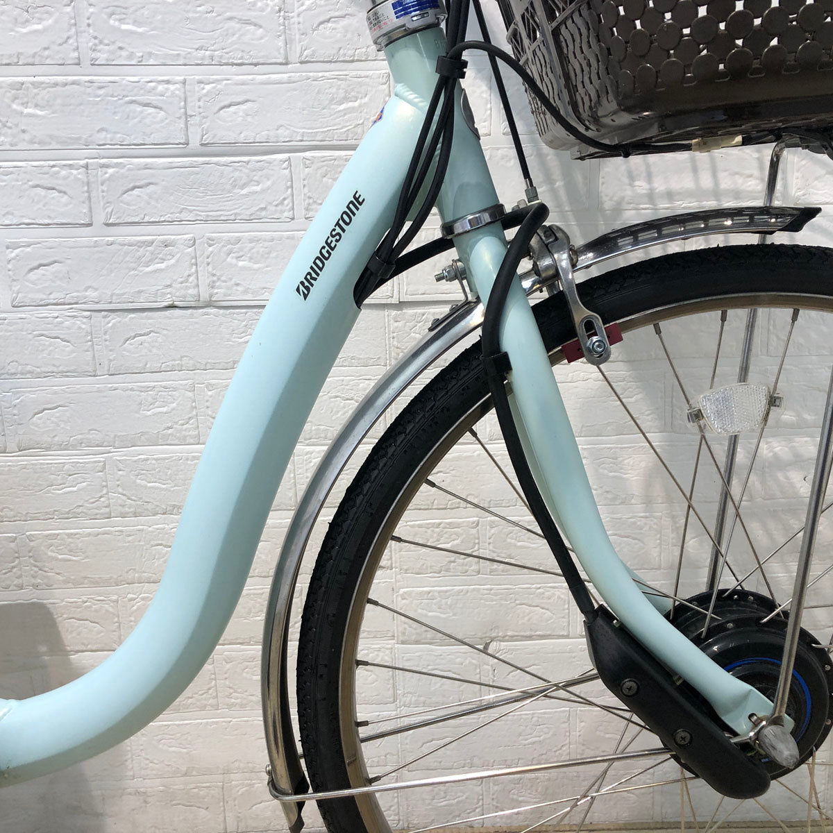 中古電動自転車 ブリヂストン フロンティア  ブルー 26インチ YA089