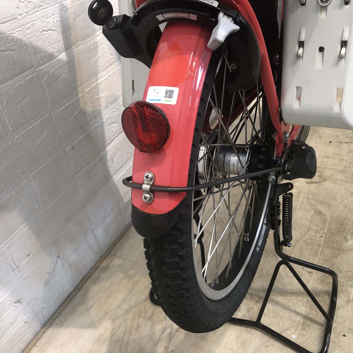 中古電動自転車 ブリヂストン ビッケ2e レッド 20インチ YG005