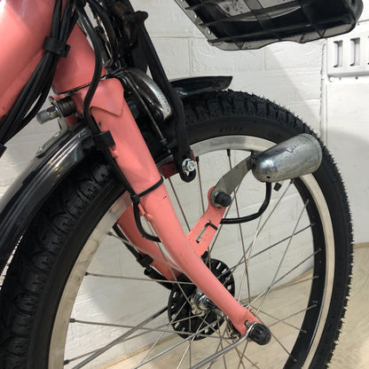 ブリヂストン アンジェリーノ プティット e ピンク 20インチ YO076【中古車】