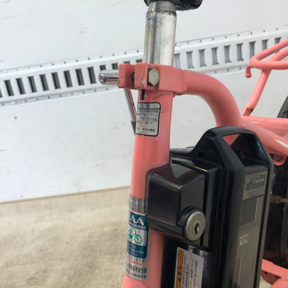 ブリヂストン アンジェリーノ プティット e ピンク 20インチ YO076【中古車】