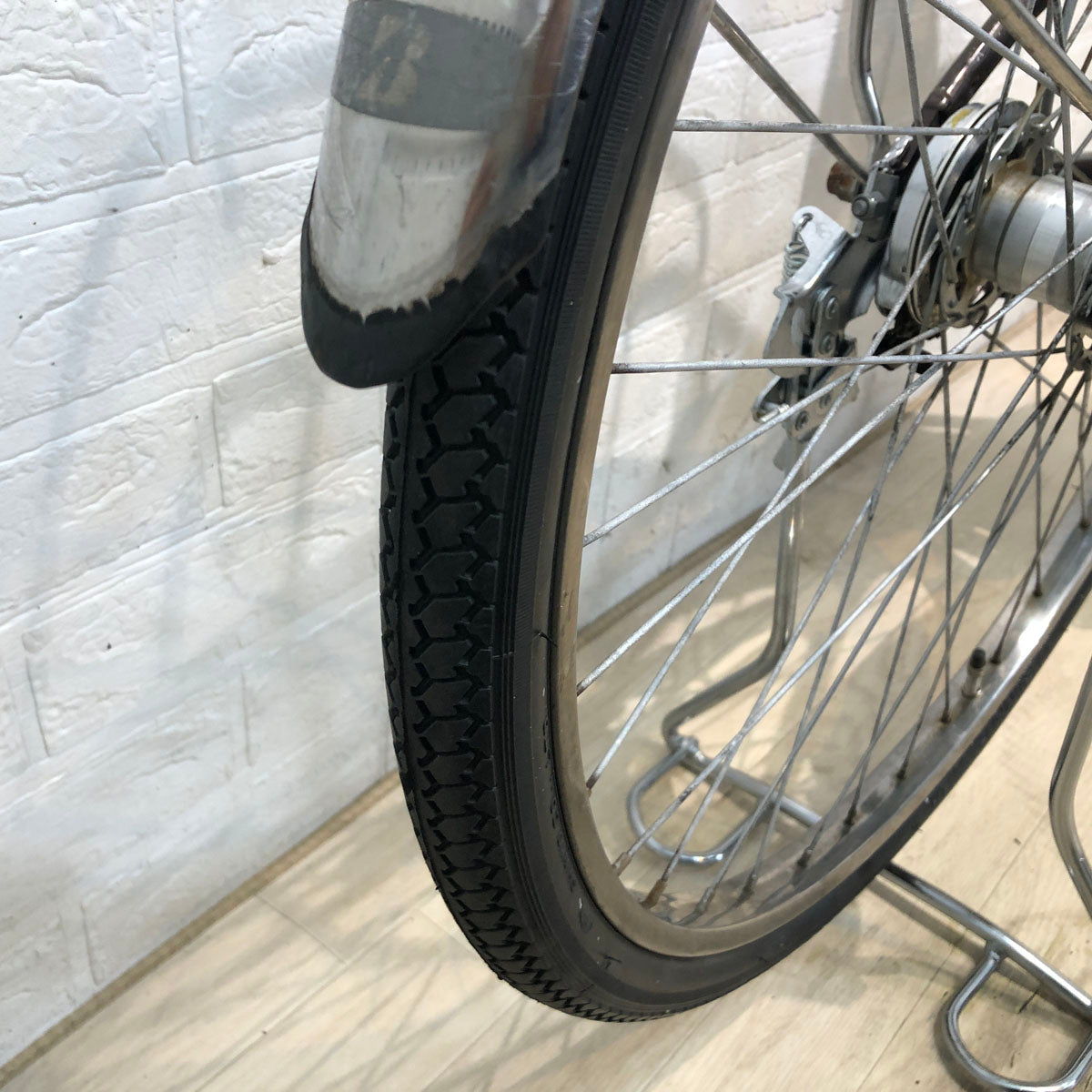 中古電動自転車 ブリヂストン アシスタ  ライト ブラウン 26インチ YA088