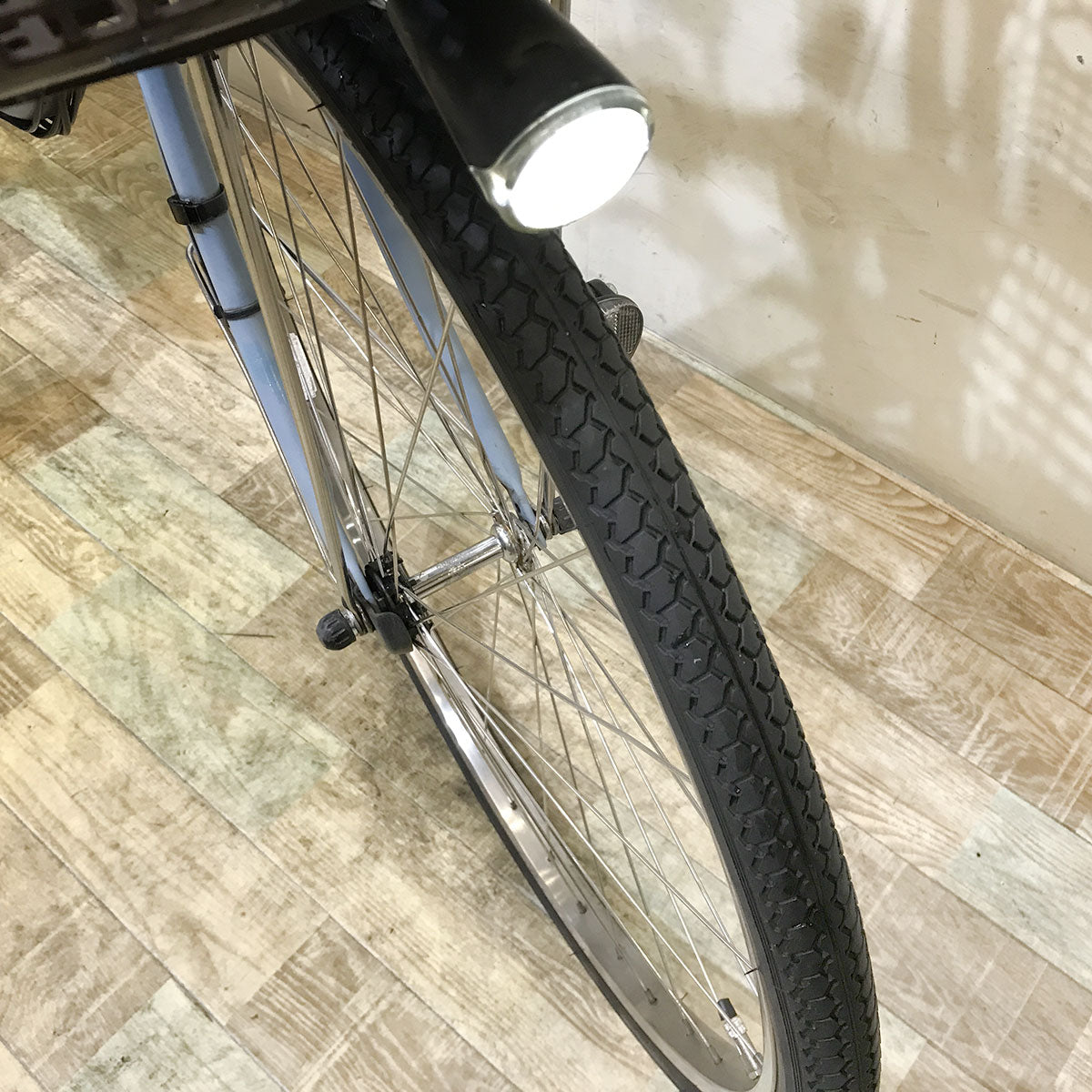 中古電動自転車 パナソニック ビビ スタイル ブルー 26インチ KF005 