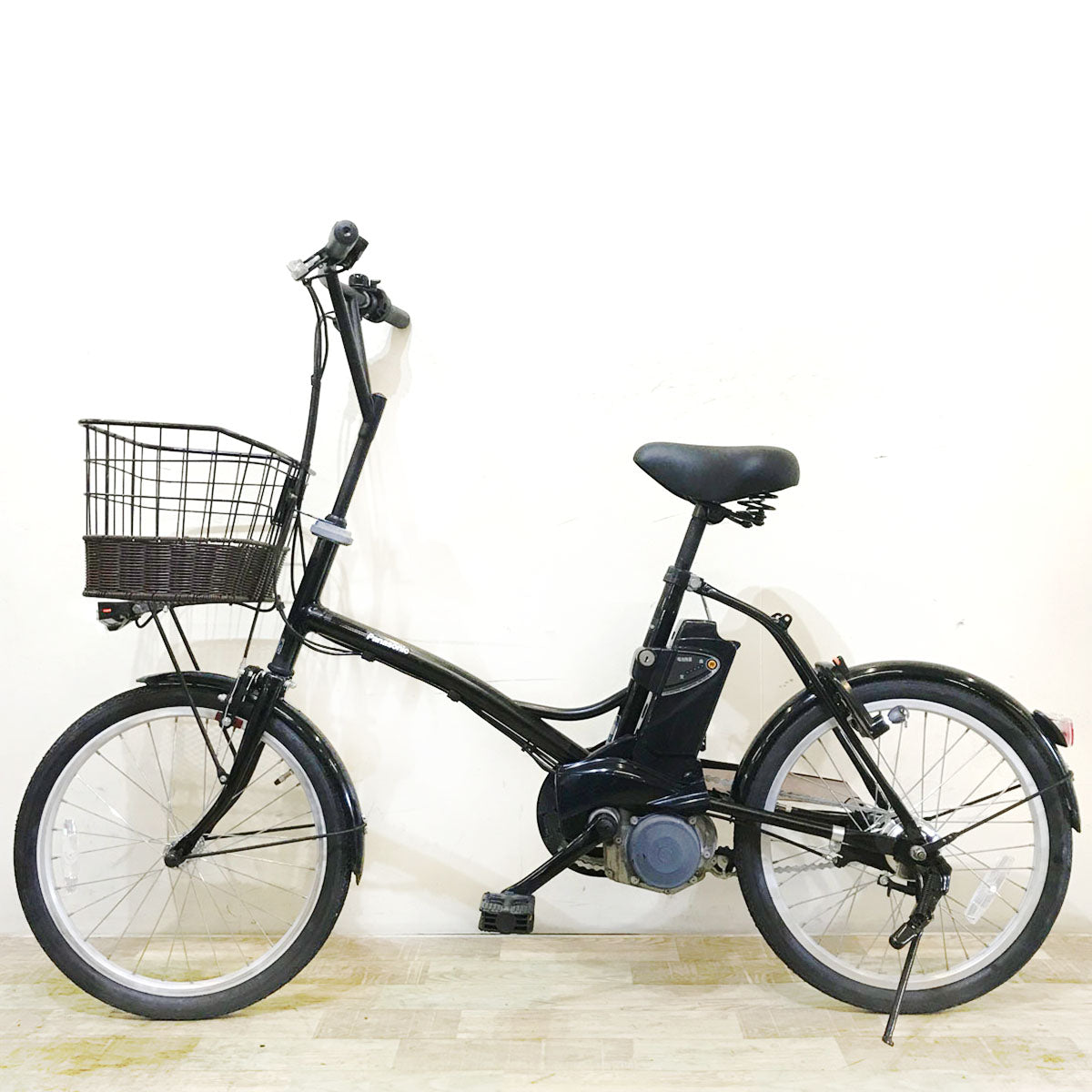 電動自転車 パナソニック シュガードロップ 20インチ 新基準 ミニベロ LEDライト 小径車 ブラウン 中古 Panasonic Sugar Drop 黄 中古電動自転車 パナソニック シュガードロップ ブラック 20インチ