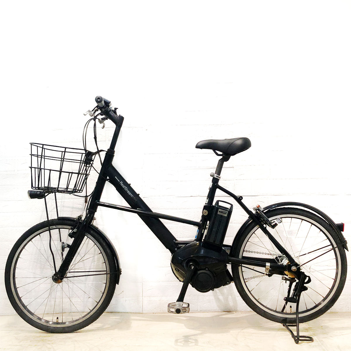 中古電動自転車 ブリヂストン リアルストリーム ミニ ブラック 20インチ YA090