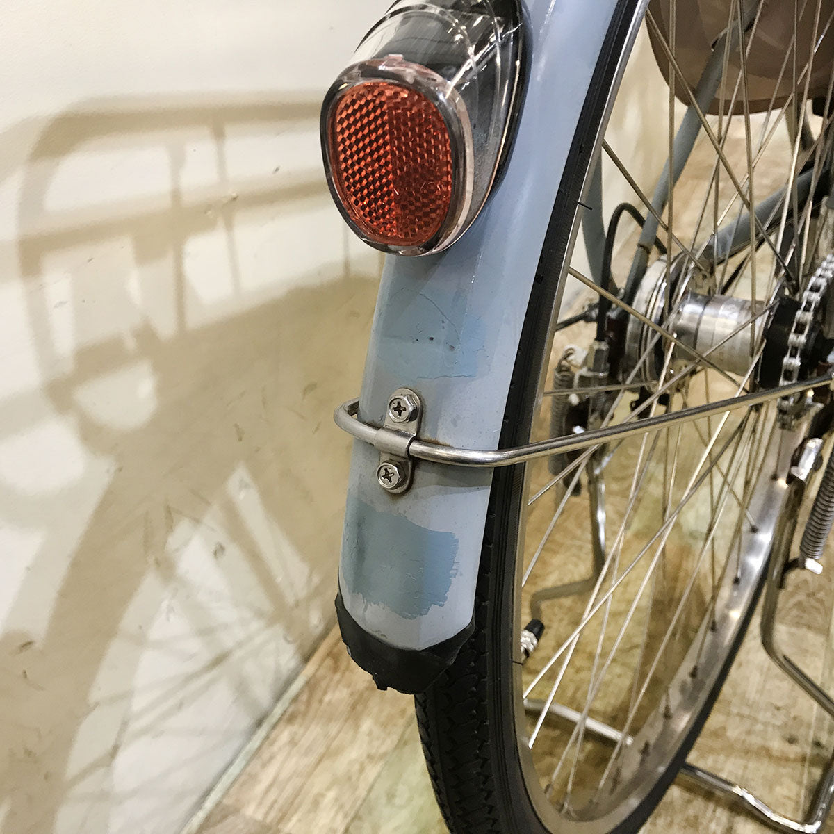 中古電動自転車 パナソニック ビビ スタイル ブルー 26インチ KF005 