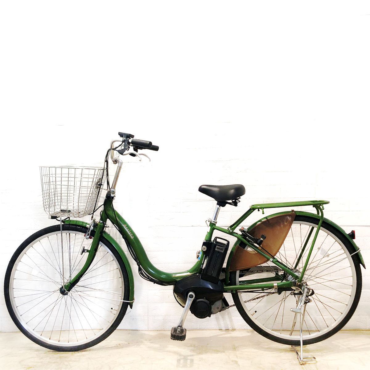 中古電動自転車 ブリヂストン アシスタ ファイン グリーン 26インチ YA091