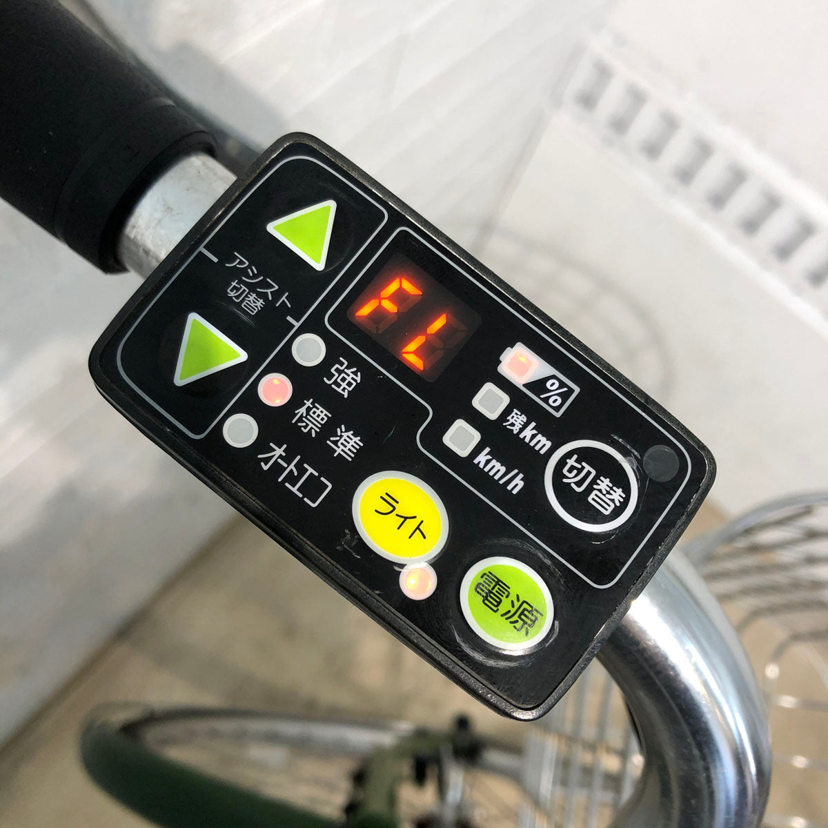 中古電動自転車 ブリヂストン アシスタ ファイン グリーン 26インチ YA091