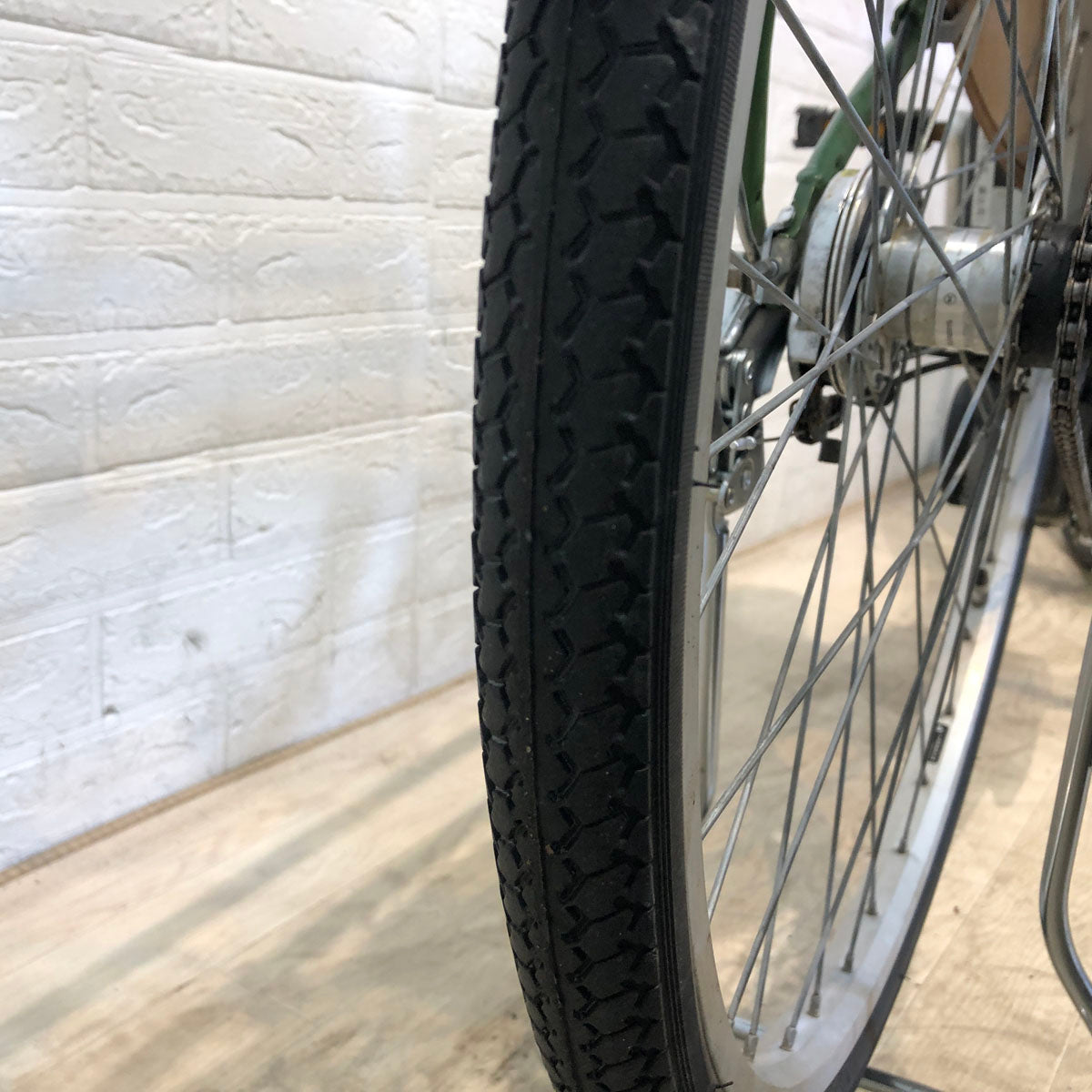 中古電動自転車 ブリヂストン アシスタ ファイン グリーン 26インチ YA091