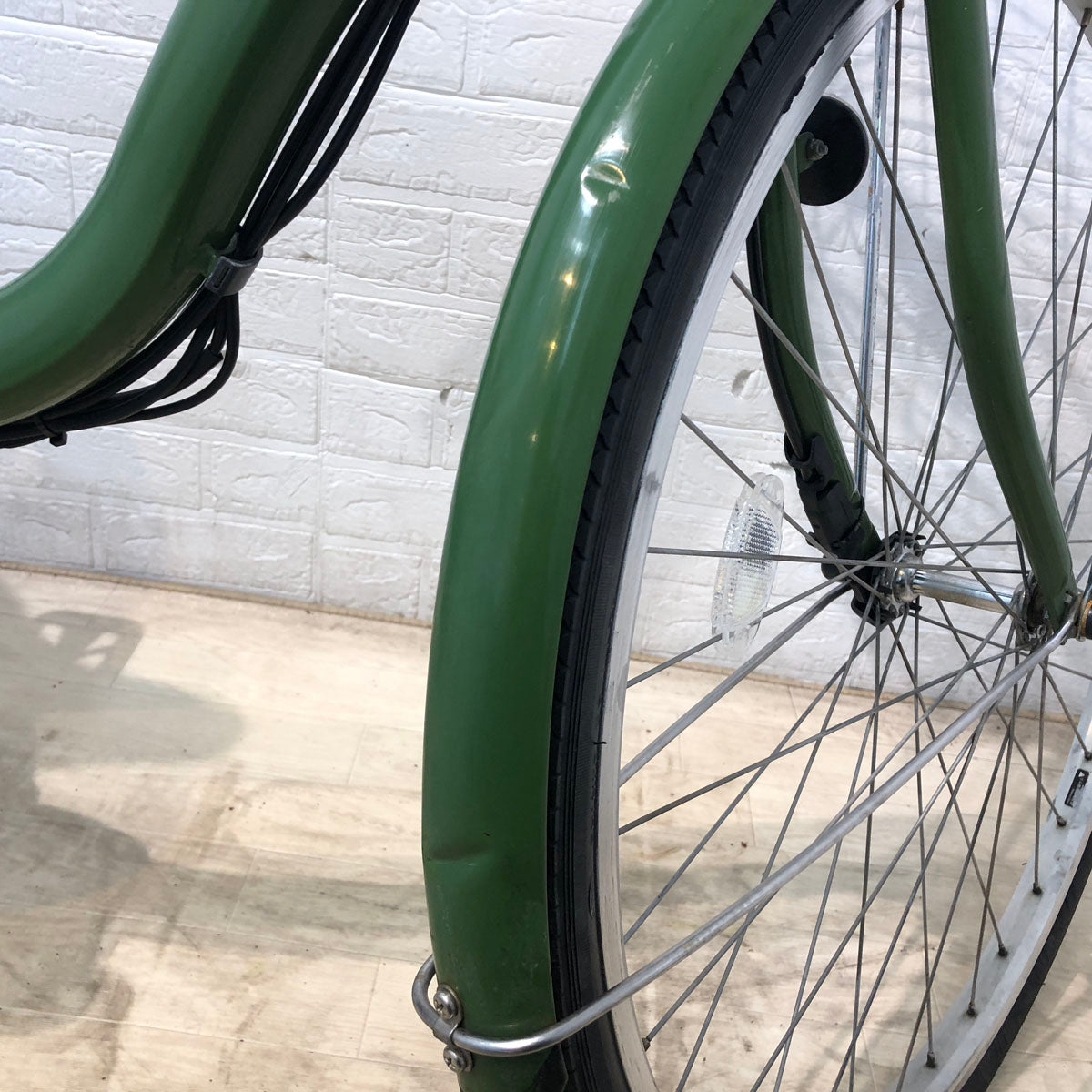 中古電動自転車 ブリヂストン アシスタ ファイン グリーン 26インチ YA091
