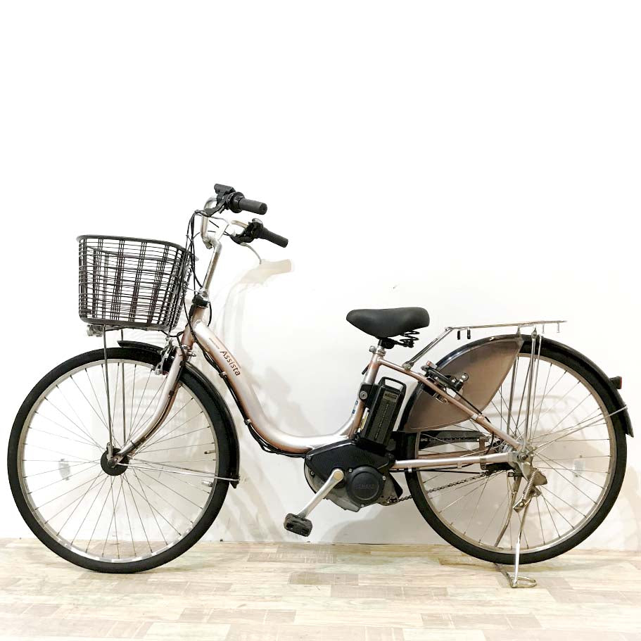 中古電動自転車 ブリヂストン アシスタDX ピンク 26インチ KJ082