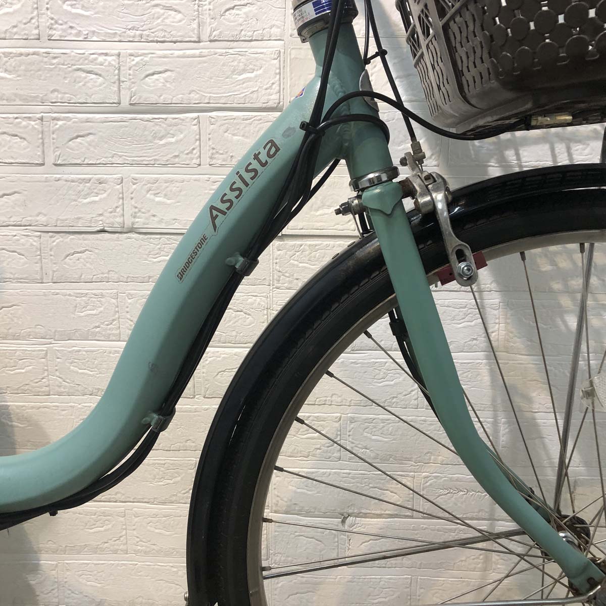 中古電動自転車 ブリヂストン アシスタ DX グリーン 26インチ YG009
