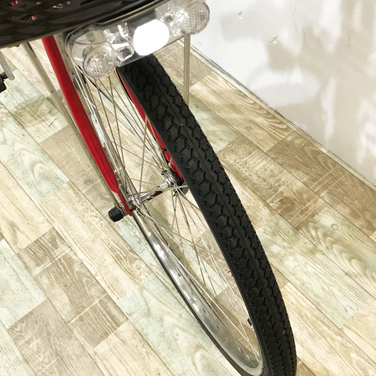 中古電動自転車 ヤマハ PAS ナチュラ レッド 26インチ KJ083