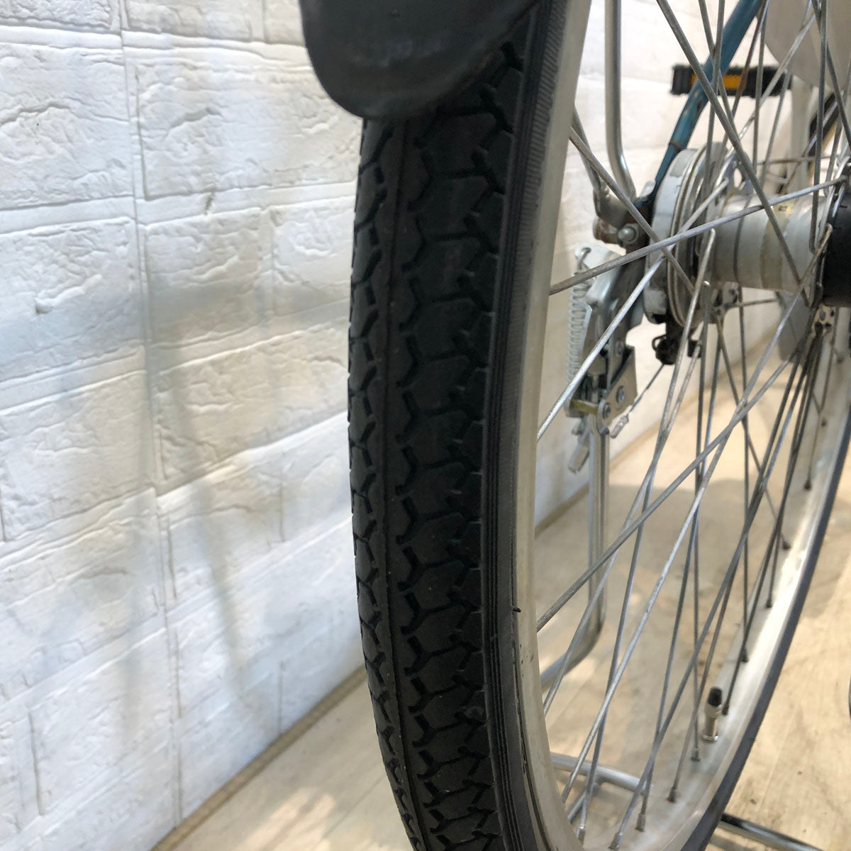 中古電動自転車 訳あり スペアバッテリー付 パナソニック ビビ DX  ブルー 26インチ YA092