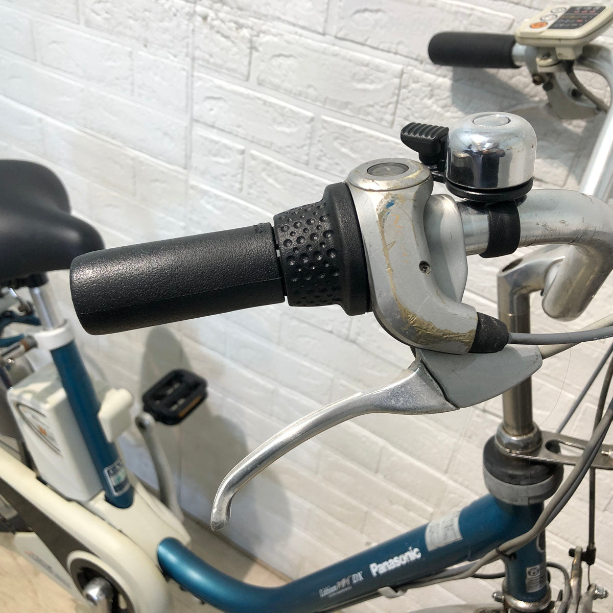 中古電動自転車 訳あり スペアバッテリー付 パナソニック ビビ DX  ブルー 26インチ YA092