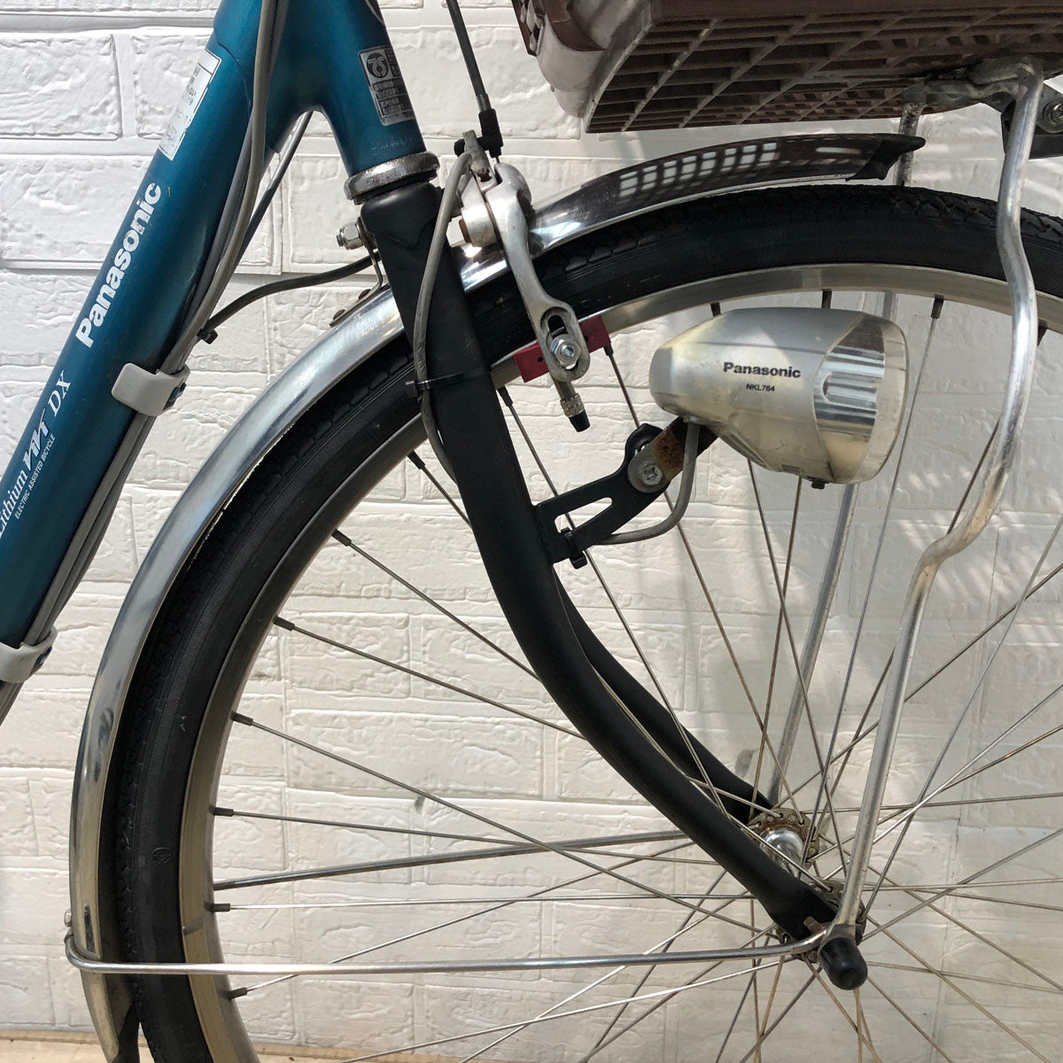 中古電動自転車 訳あり スペアバッテリー付 パナソニック ビビ DX  ブルー 26インチ YA092