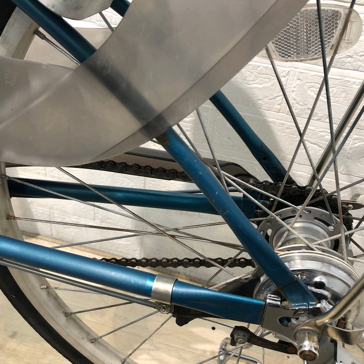 中古電動自転車 訳あり スペアバッテリー付 パナソニック ビビ DX  ブルー 26インチ YA092