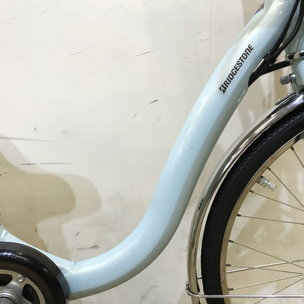 中古電動自転車 ブリヂストン フロンティア ブルー 26インチ KF009