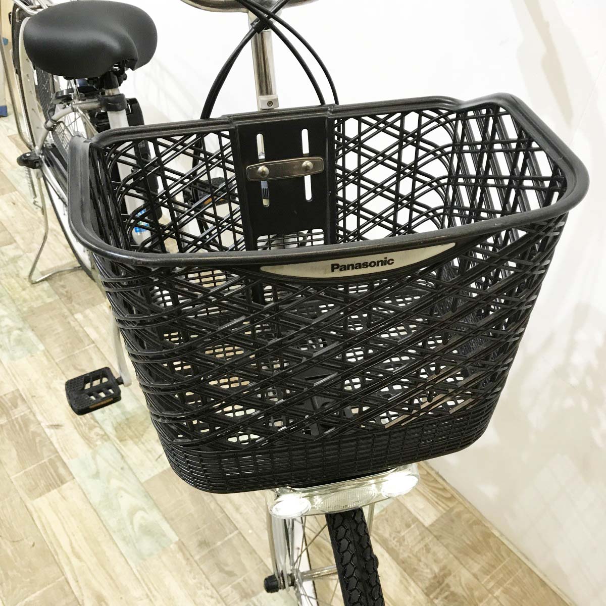 中古電動自転車 パナソニック ビビTX シルバー 26インチ KJ084
