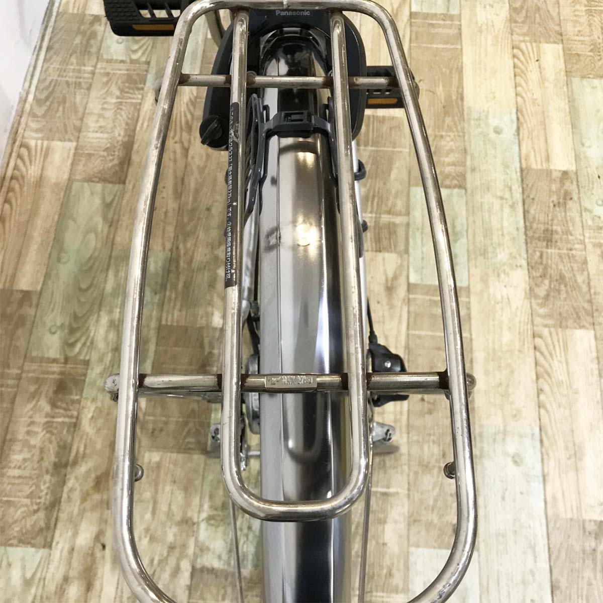 中古電動自転車 パナソニック ビビTX シルバー 26インチ KJ084