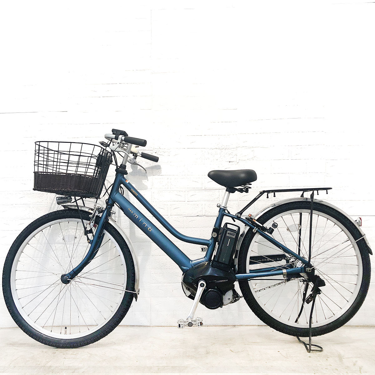 中古電動自転車 ヤマハ PAS ミナ ブルー 26インチ YG011