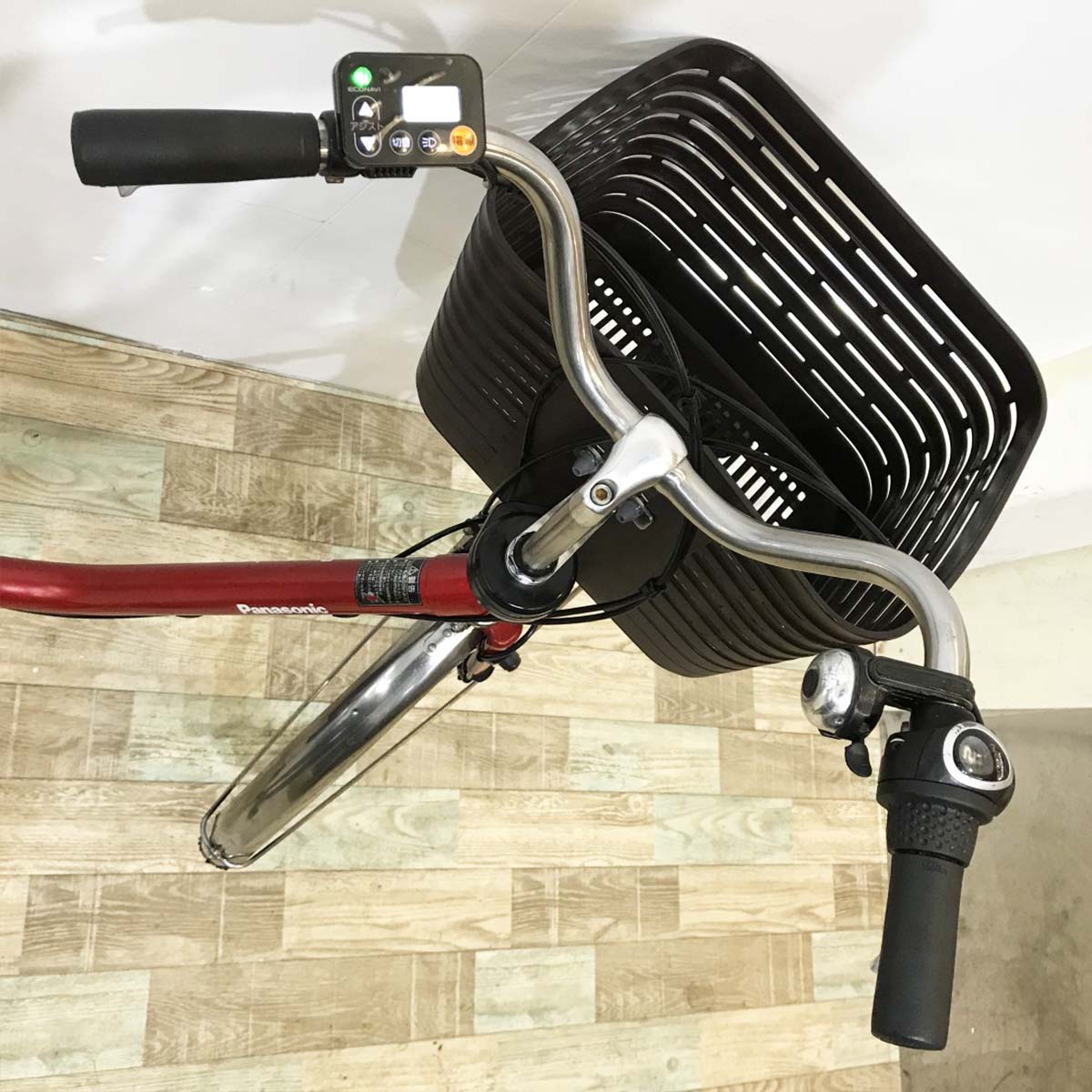中古電動自転車 パナソニック ビビDX レッド 26インチ KJ085