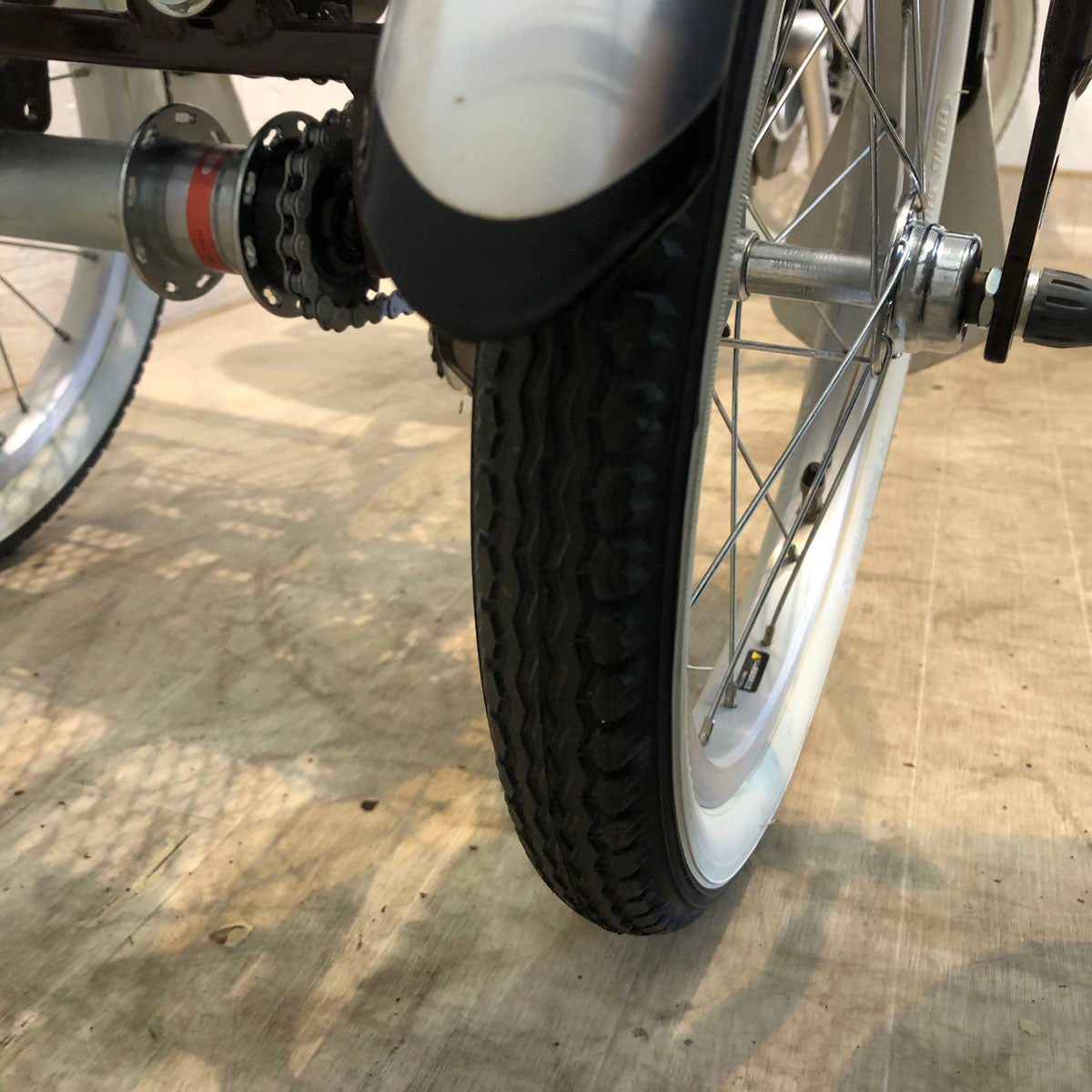 中古電動自転車 ヤマハ PAS パス ワゴン ブラウン 前18×後16インチ YA094