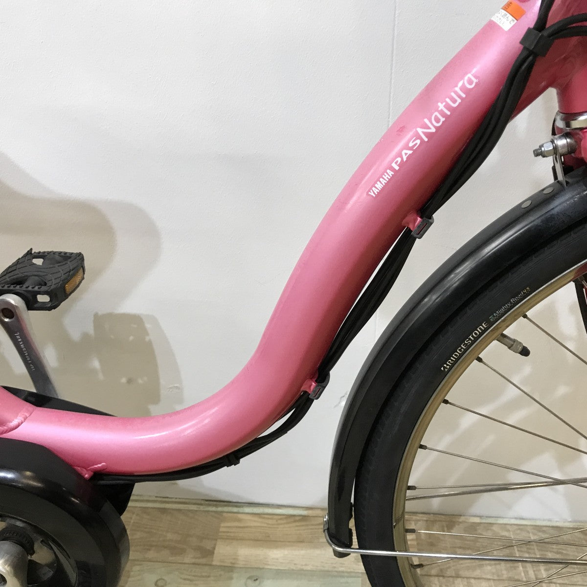 中古電動自転車 ヤマハ PAS ナチュラL ピンク 26インチ KJ086