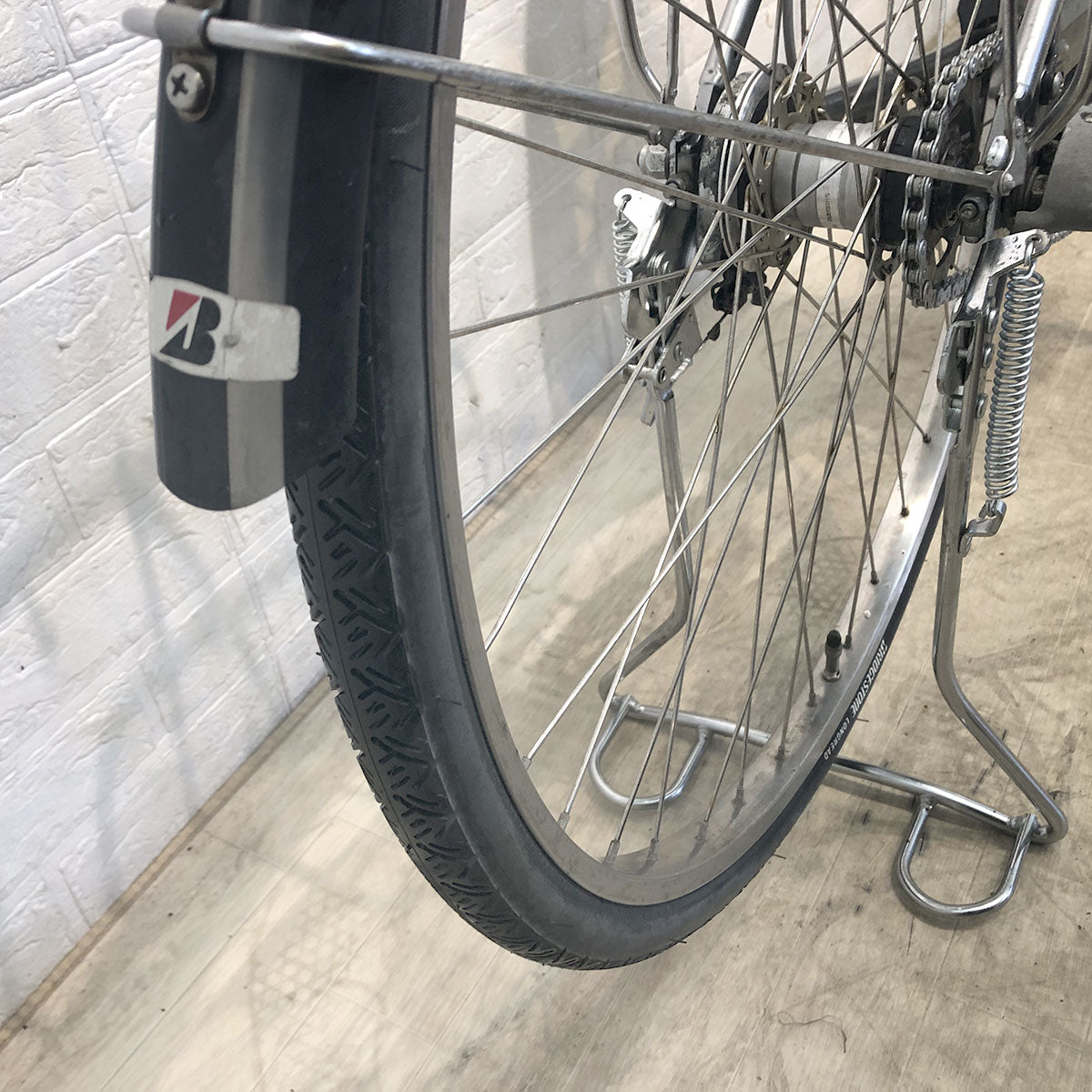 中古電動自転車 ブリヂストン A.C.L シルバー 27インチ YG013