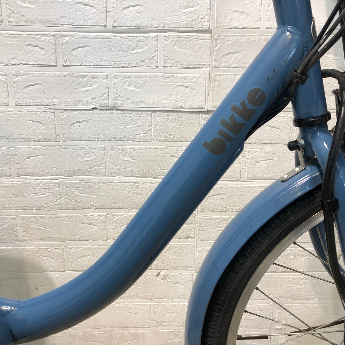中古電動自転車 ブリヂストン bikke MOB dd ビッケ モブ dd ブルー 前24×後20インチ YA096
