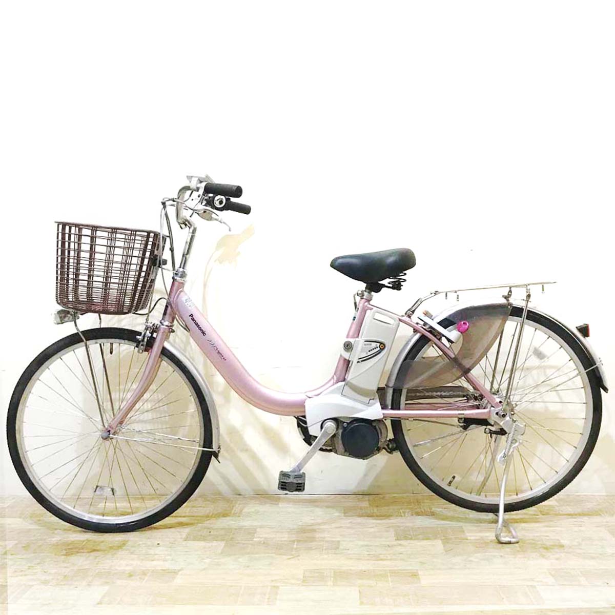 中古電動自転車 パナソニック ビビ ライト U ピンク 24インチ KZ149