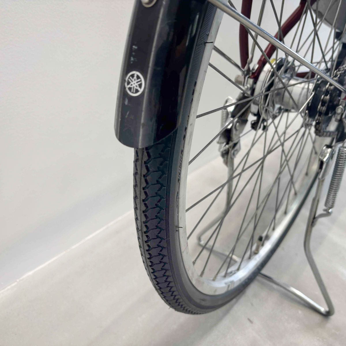 中古電動自転車 ヤマハ PAS チア レッド 26インチ YJ033