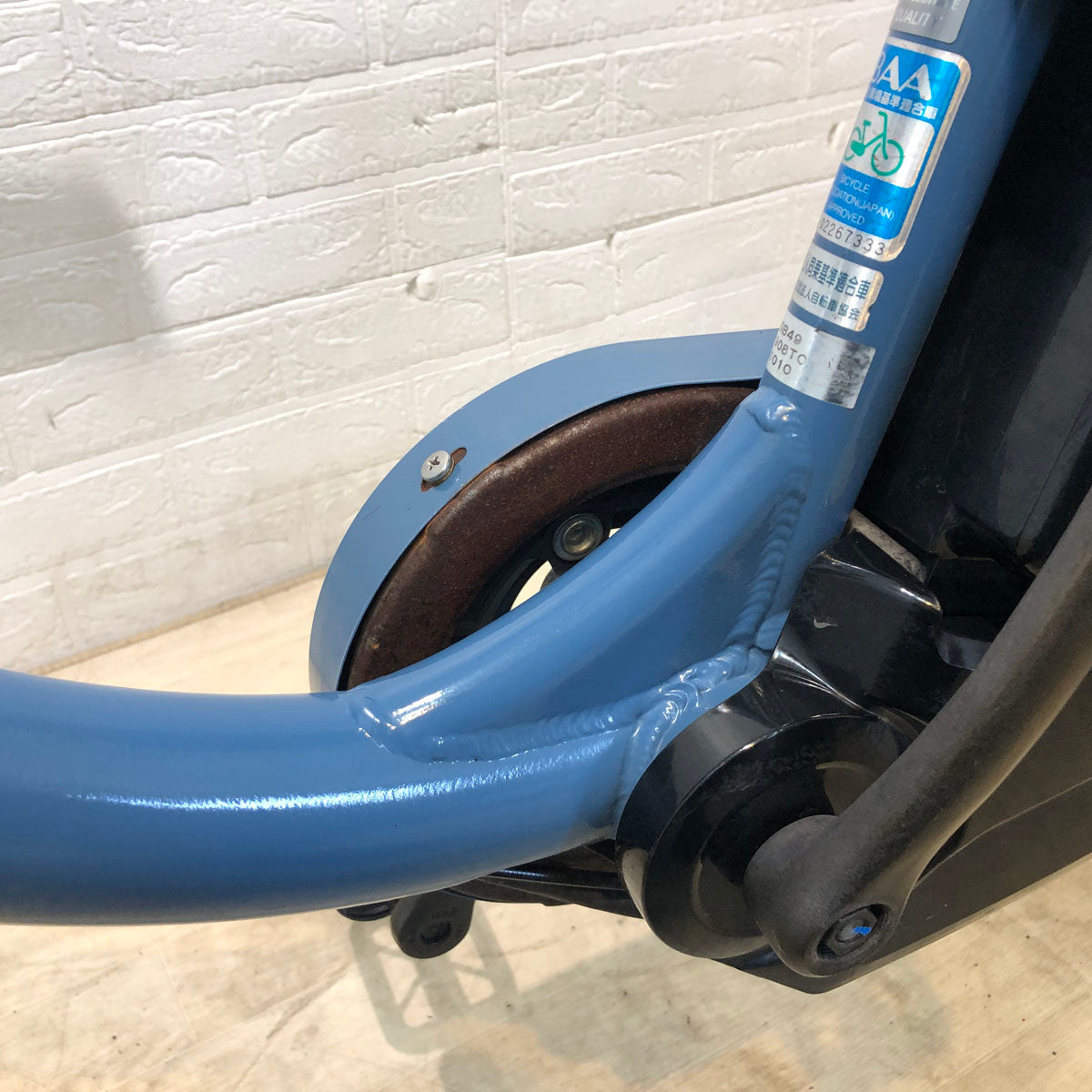 中古電動自転車 ブリヂストン bikke MOB dd ビッケ モブ dd ブルー 前24×後20インチ YA096