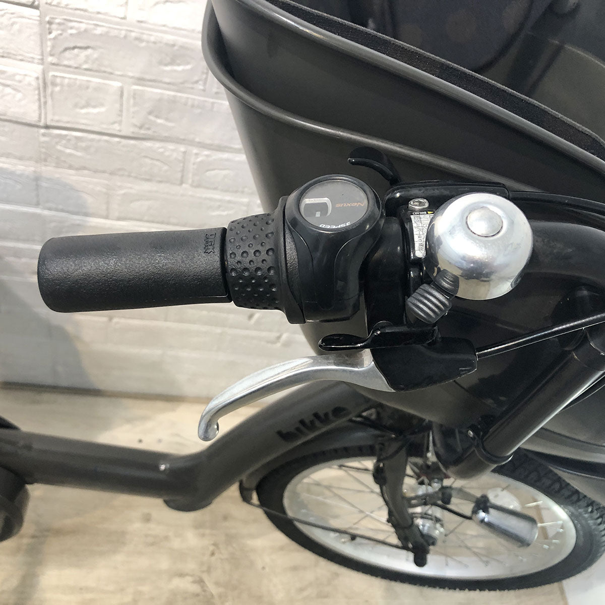 中古電動自転車 新品バッテリー ブリヂストン ビッケポーラーe グレー 20インチ YG014