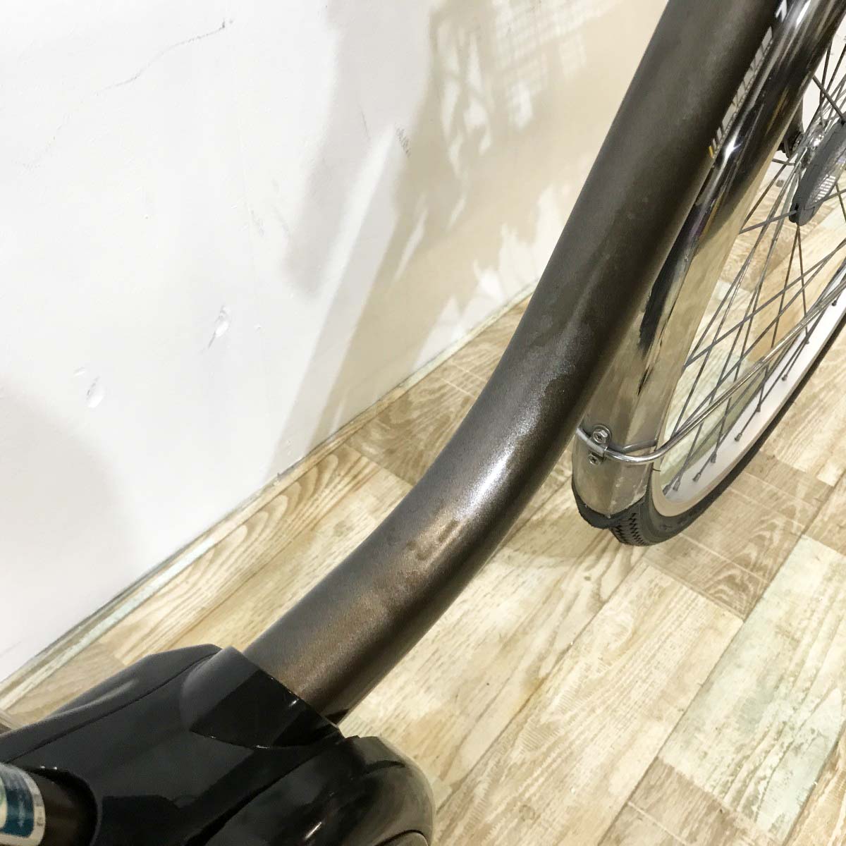 中古電動自転車 パナソニック ビビTX ブラウン 26インチ KJ088