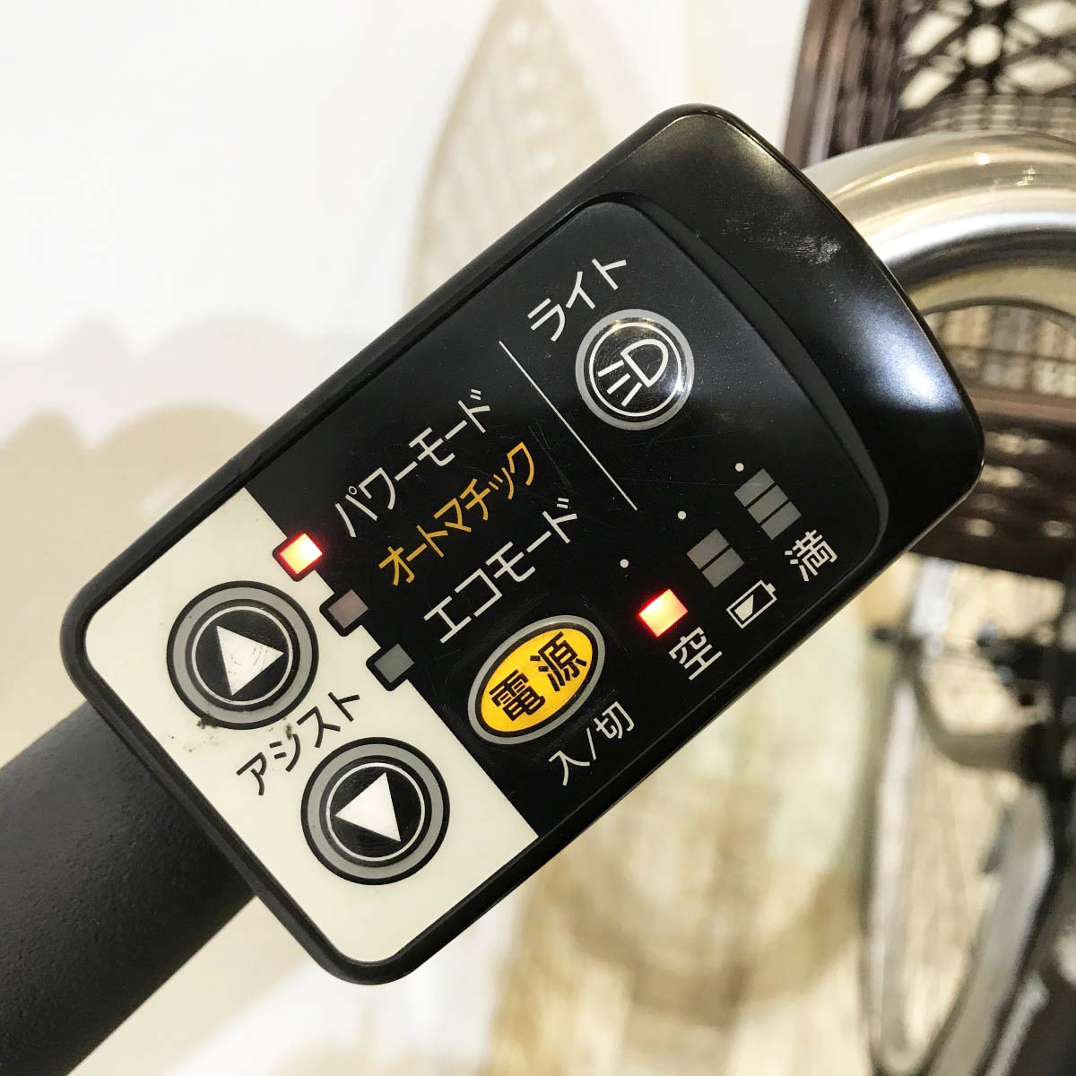 中古電動自転車 パナソニック ビビTX ブラウン 26インチ KJ088