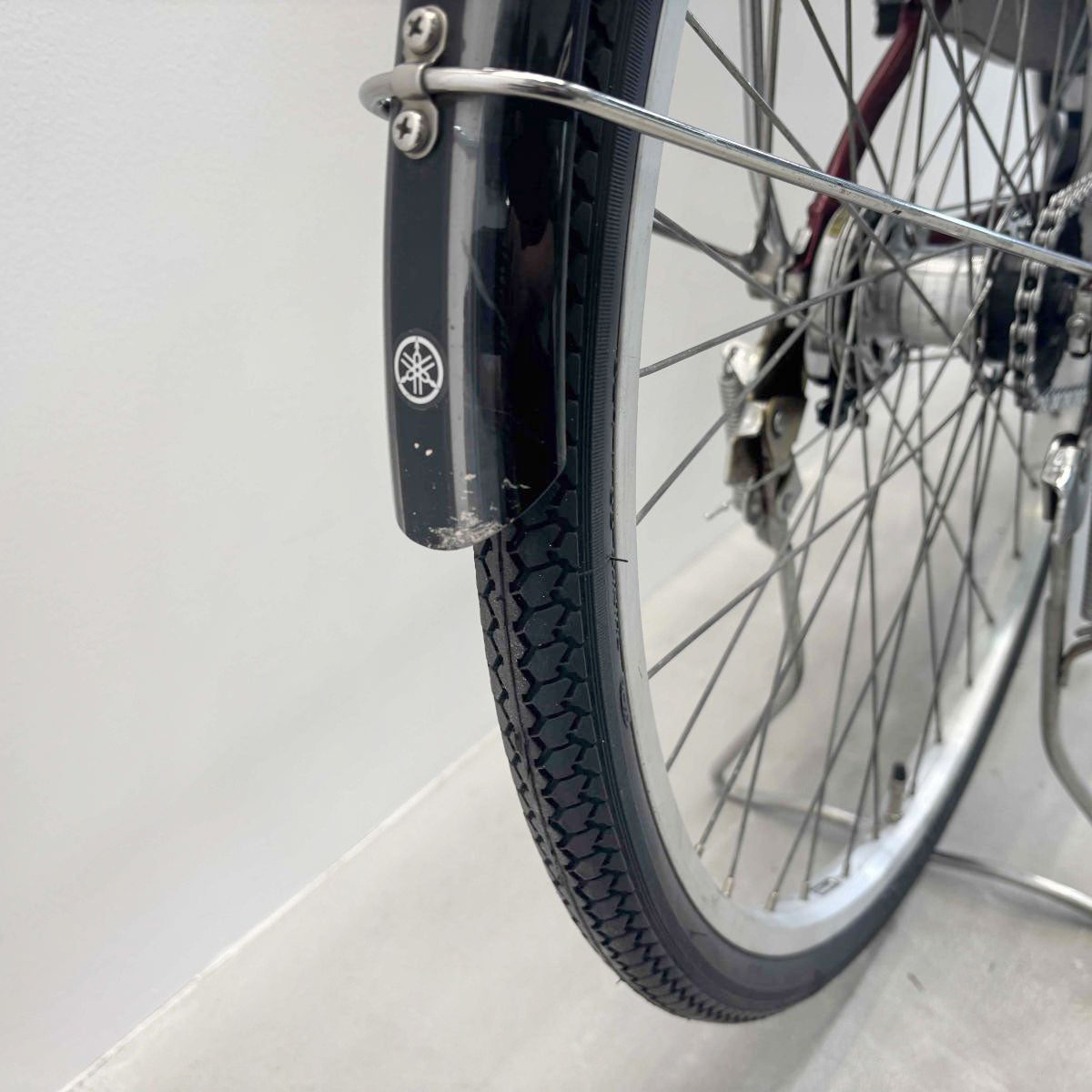 中古電動自転車 ヤマハ PAS チア レッド 26インチ YJ034
