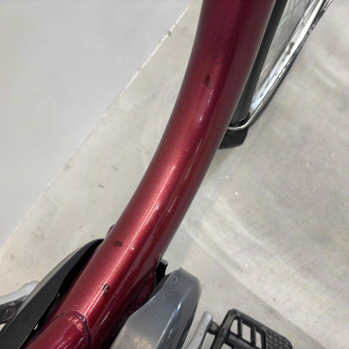 中古電動自転車 ヤマハ PAS チア レッド 26インチ YJ034
