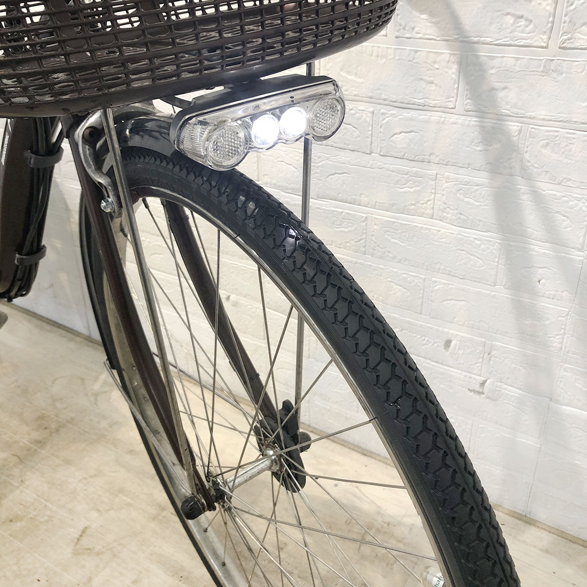 中古電動自転車 ブリヂストン アシスタリチウムDX ブラウン 26インチ YG016