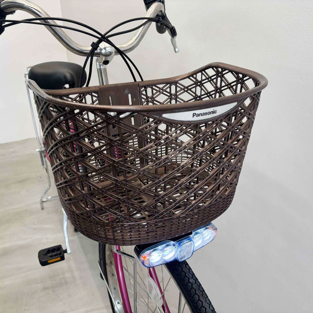 中古電動自転車 パナソニック ビビEX ピンク 26インチ YJ035