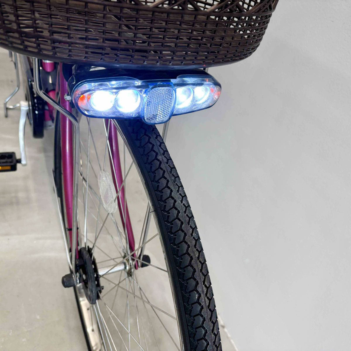中古電動自転車 パナソニック ビビEX ピンク 26インチ YJ035