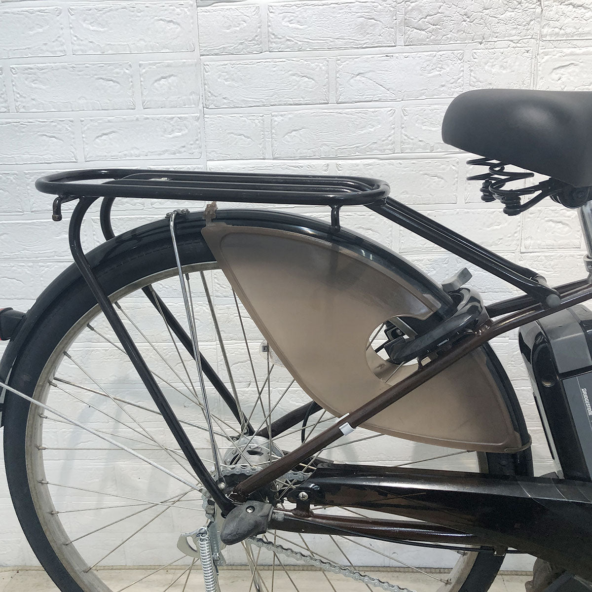 中古電動自転車 ブリヂストン アシスタリチウムDX ブラウン 26インチ YG016
