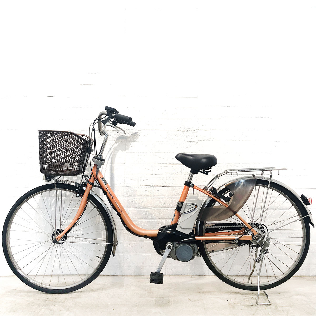 中古電動自転車 パナソニック ビビDX オレンジ 26インチ YG017