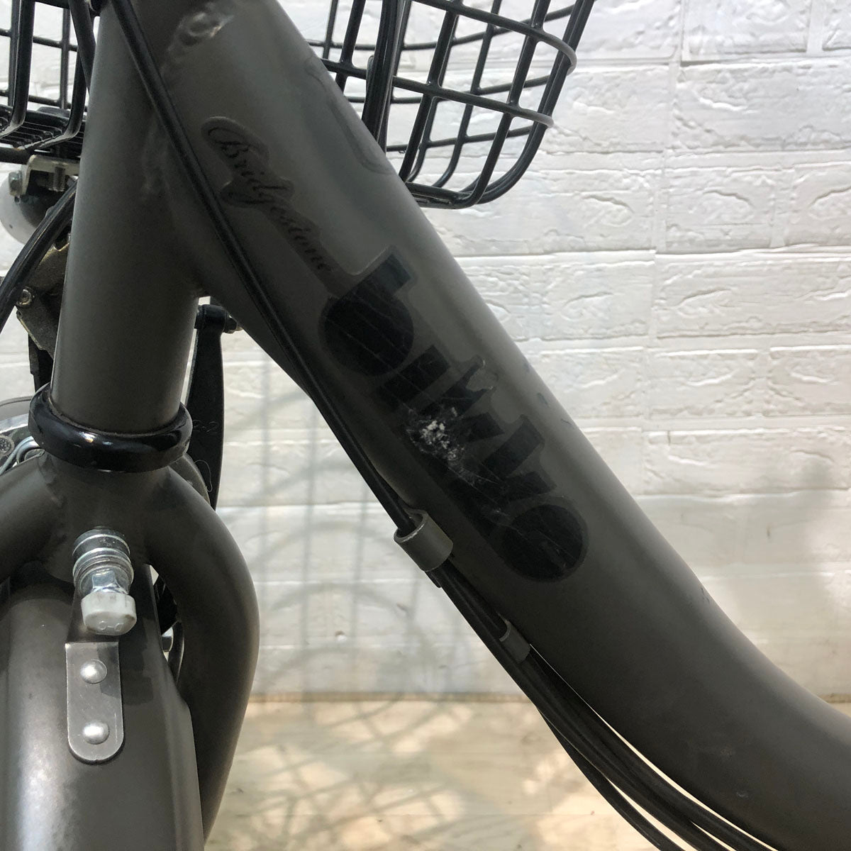 中古電動自転車 ブリヂストン bikke e ビッケ イー グレー 20インチ YA098  