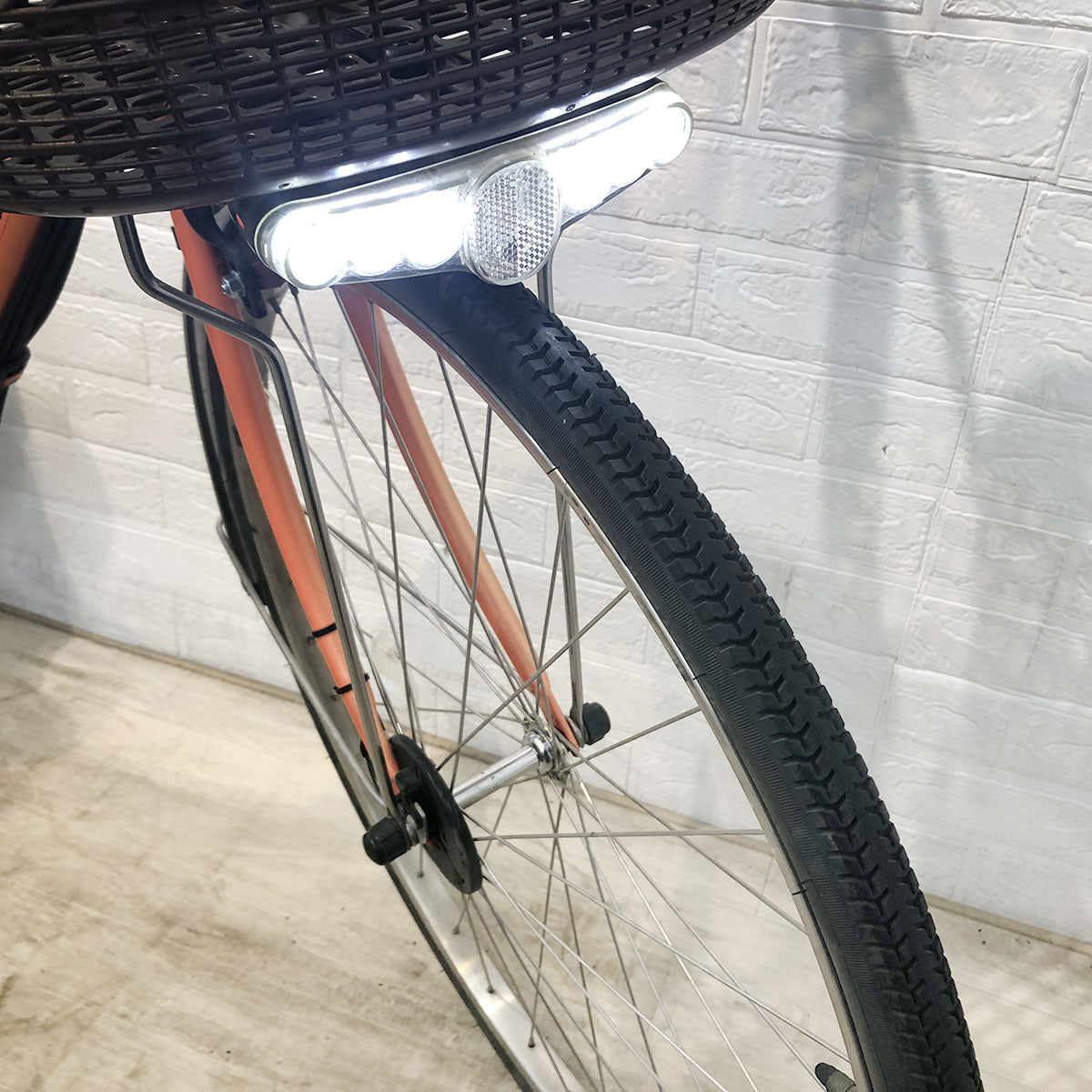 中古電動自転車 パナソニック ビビDX オレンジ 26インチ YG017