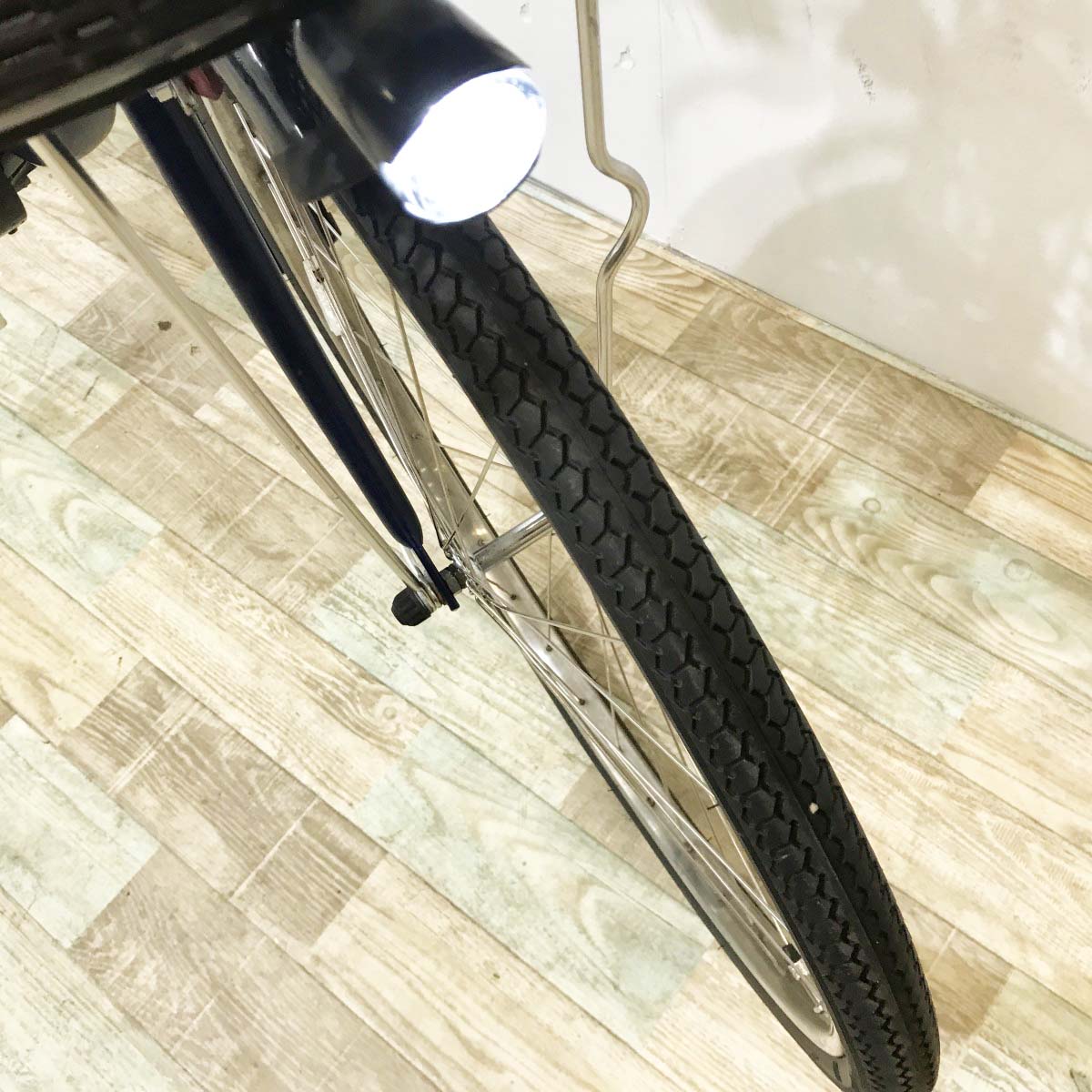 中古電動自転車 ヤマハ PAS ウィズ ネイビー 26インチ KJ090
