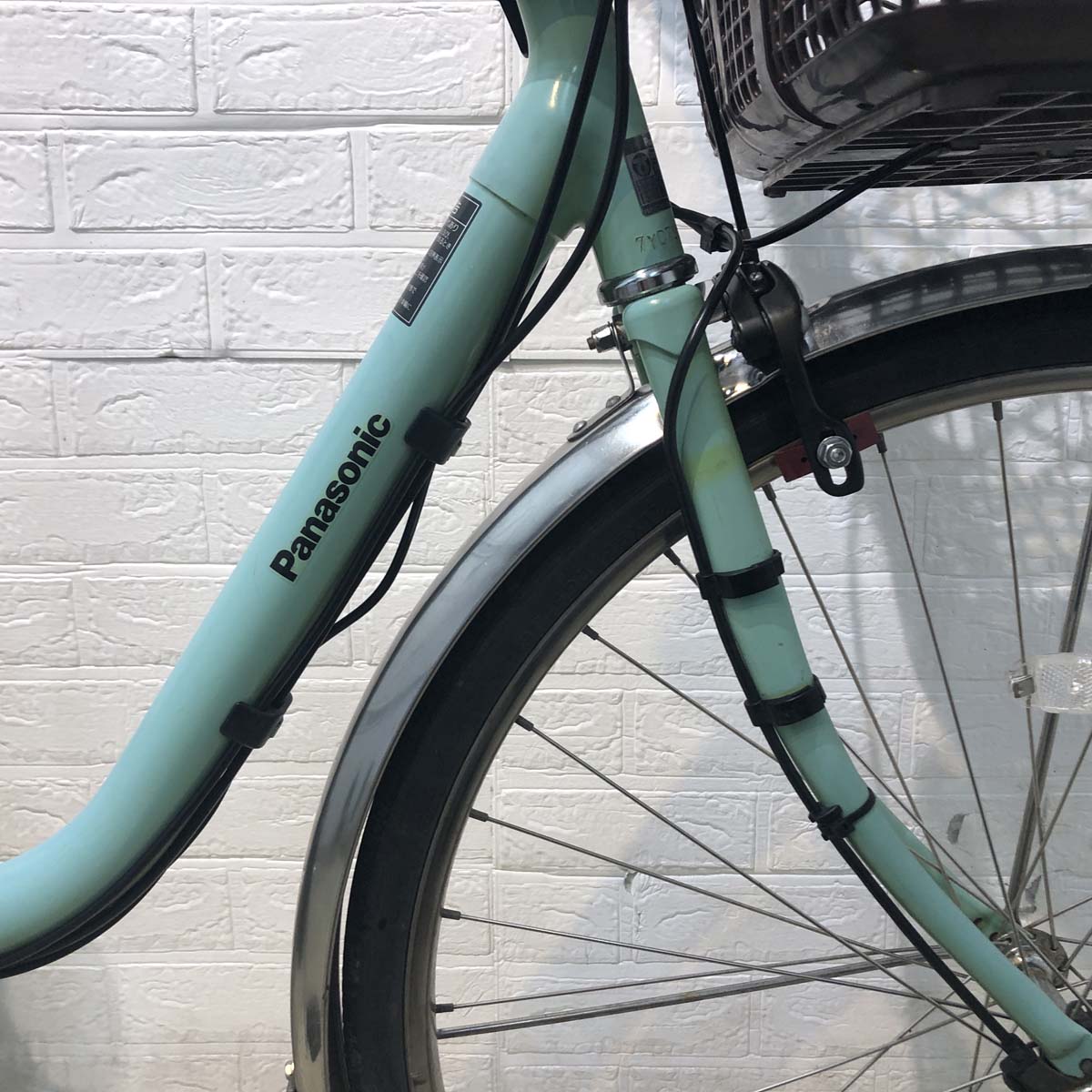 中古電動自転車 パナソニック ビビDX グリーン 26インチ YG018